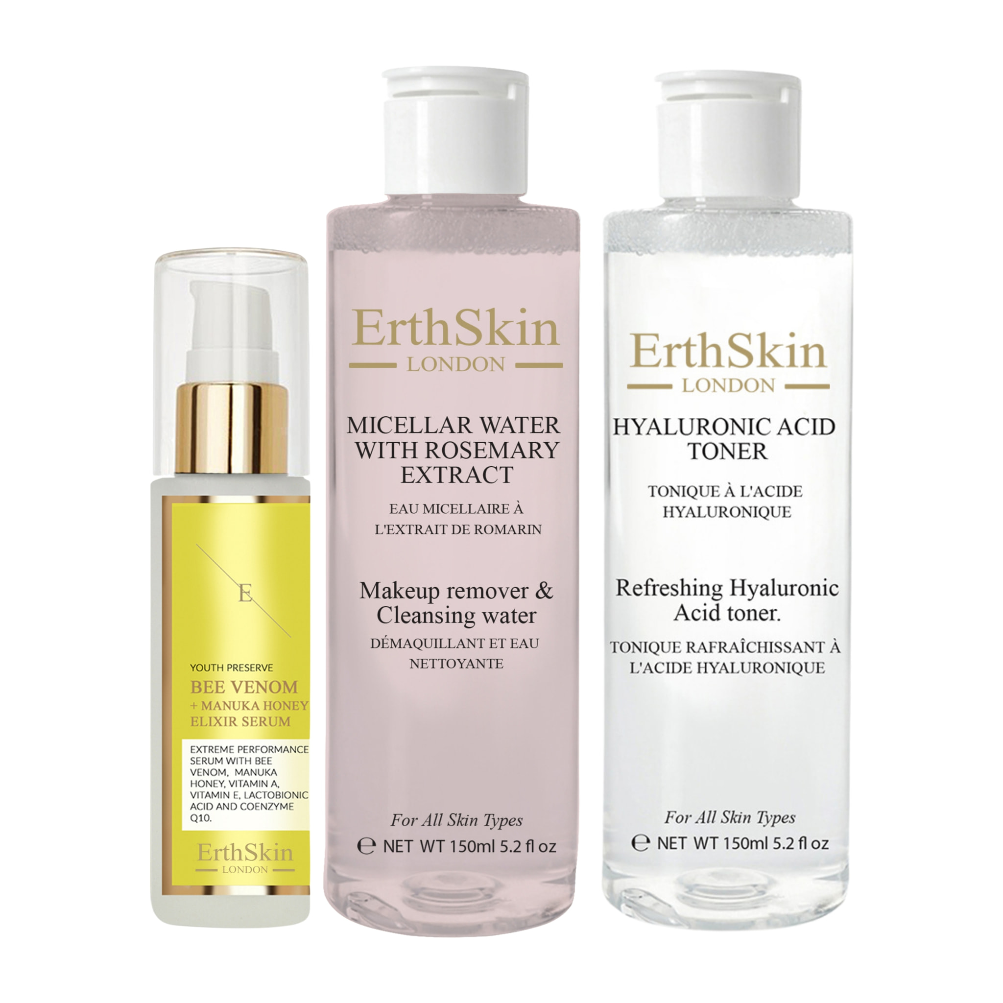 Agua Micelar con Extracto de Romero + Tónico + Sérum Elixir