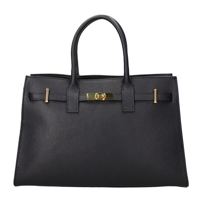 Borsa a mano da donna Made in Italy - Modello Zelia Ultra - 100% pelle - 37.5 x 24.0 x 14.0 cm