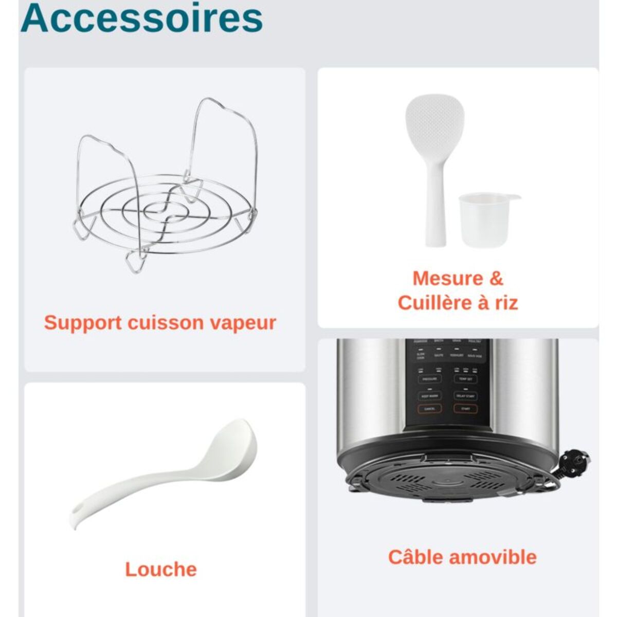 Multicuiseur COSORI 5.7Litre Pressure CookerKAAPPCCSNEU0007Y