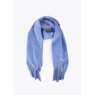 Sciarpa Liscia con Frange Spesse