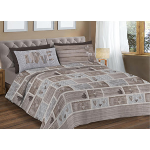 Copripiumino Parure Sacco Shabby Love Beige