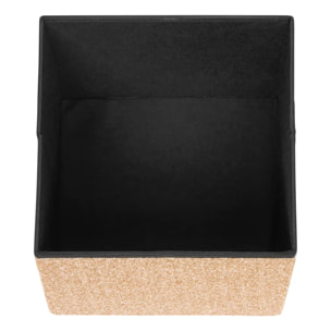 Pouf Coffre Pliable Oxia 38x38cm Ocre