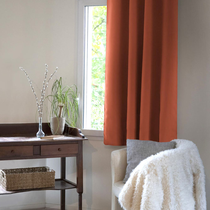 Rideau uni Occultant 100%polyester