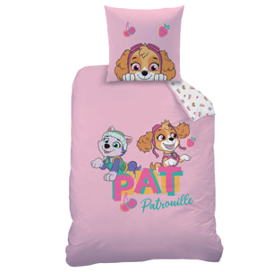 Parure de lit imprimée 100% coton, PAT PATROUILLE FRUITY