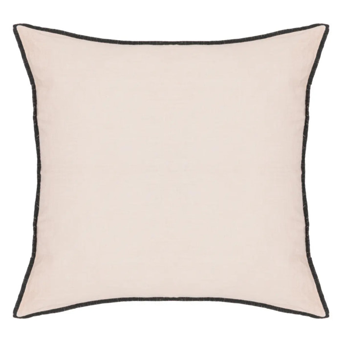 Coussin "Linah" - coton - rose - 45x45 cm