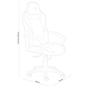 Silla gaming R-Design Negro - Rojo DRW