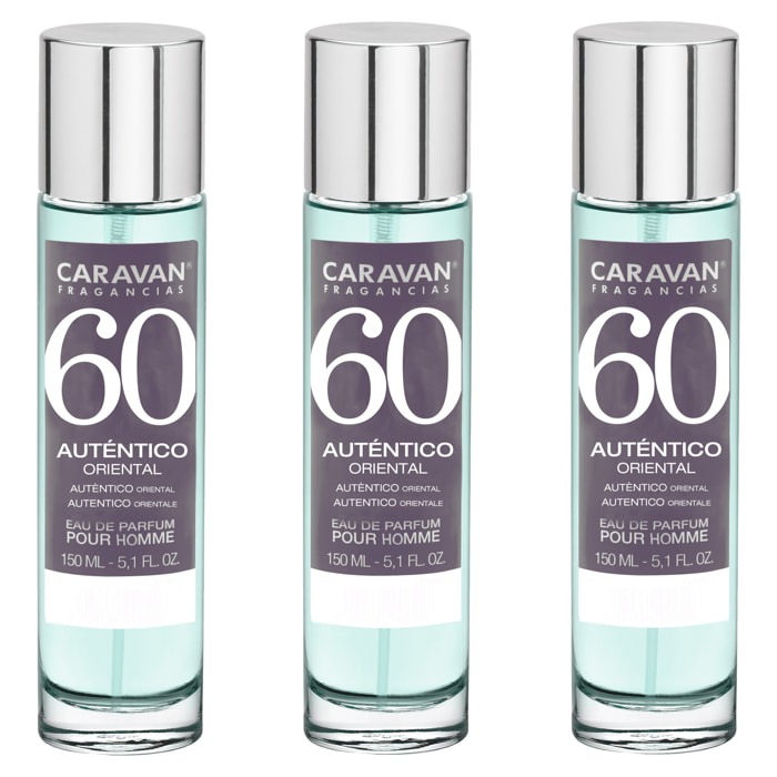 Caravan fragancias set de 3 frascos perfume de hombre nº60, de 150 ml