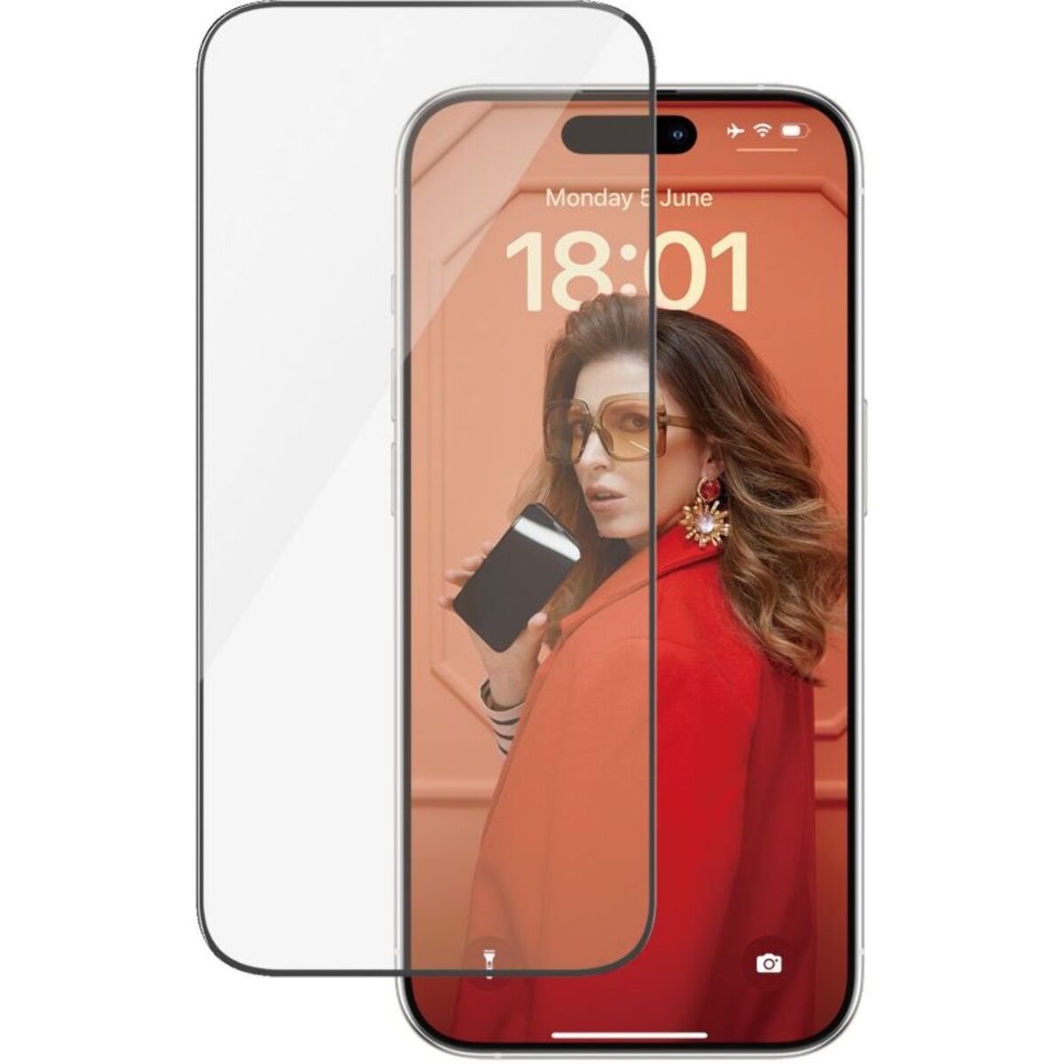 Protège écran PANZERGLASS iPhone 15 Pro Ultra-Wide-Fit