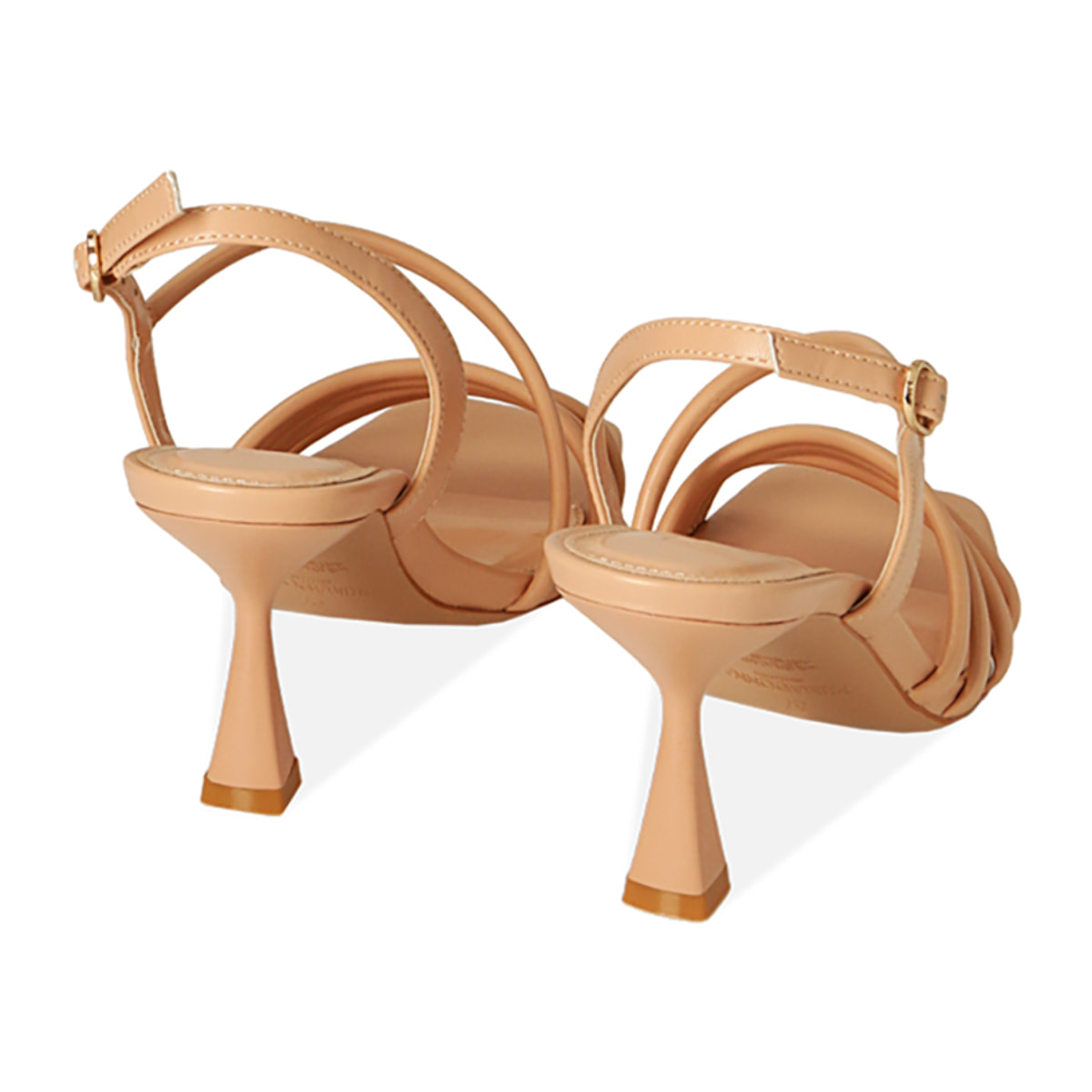 Sandalias nude, tacon 7,5cm