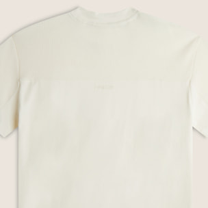 T-shirt in Uomo con Carré e Maniche in Tessuto Waffle