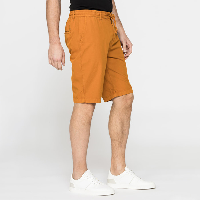 BERMUDA IN RIPSTOP LEGGERO CON ELASTICO E COULISSE