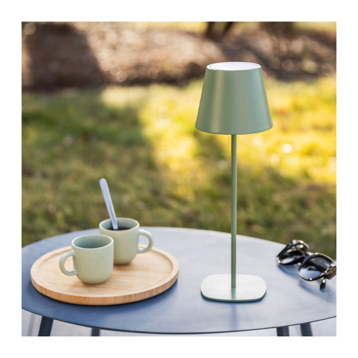 Lampe à poser 4 en 1 - Vert amande - NAOUSSA