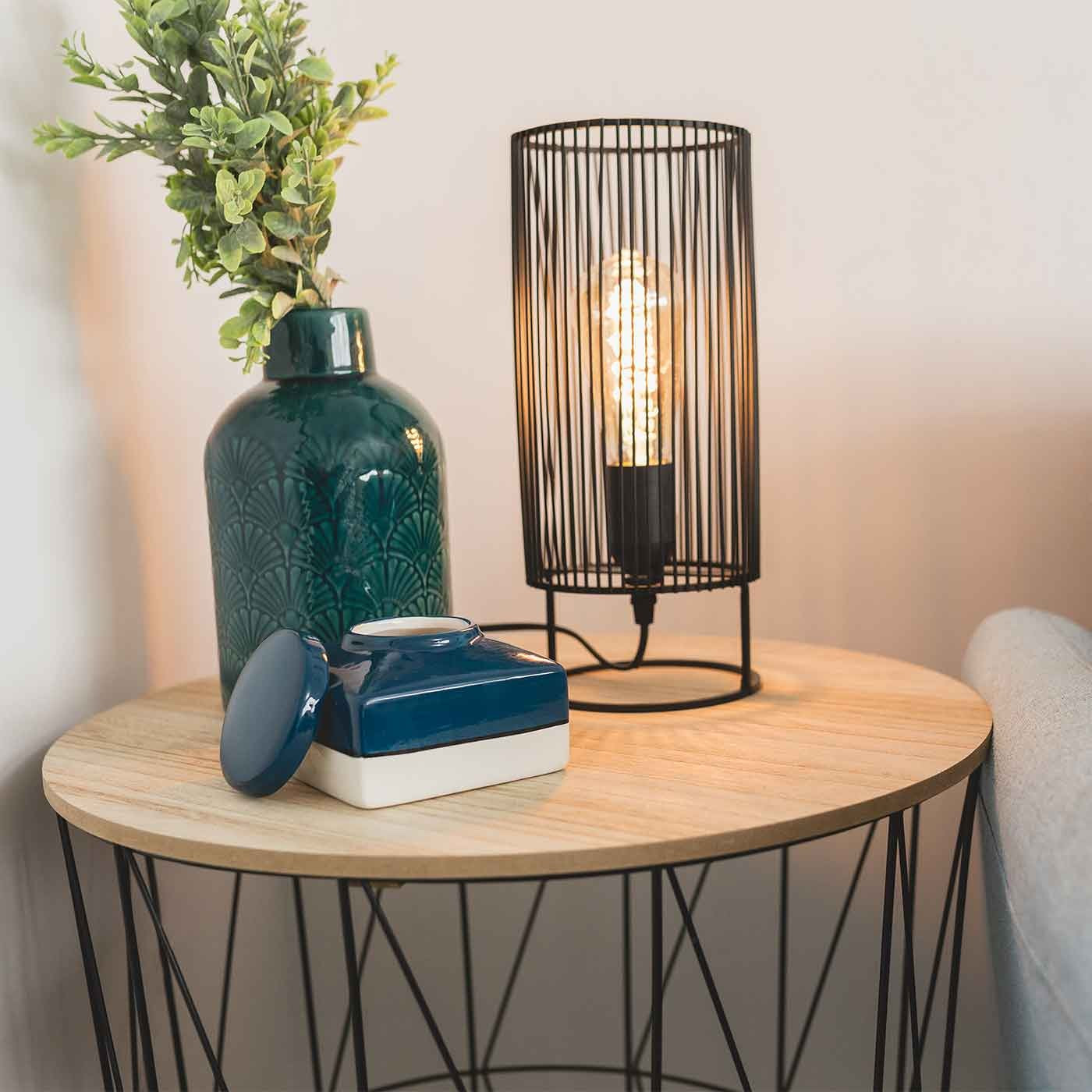 Lampe de table bennet noire