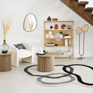 Lampadaire droit "Olme" en métal H143cm