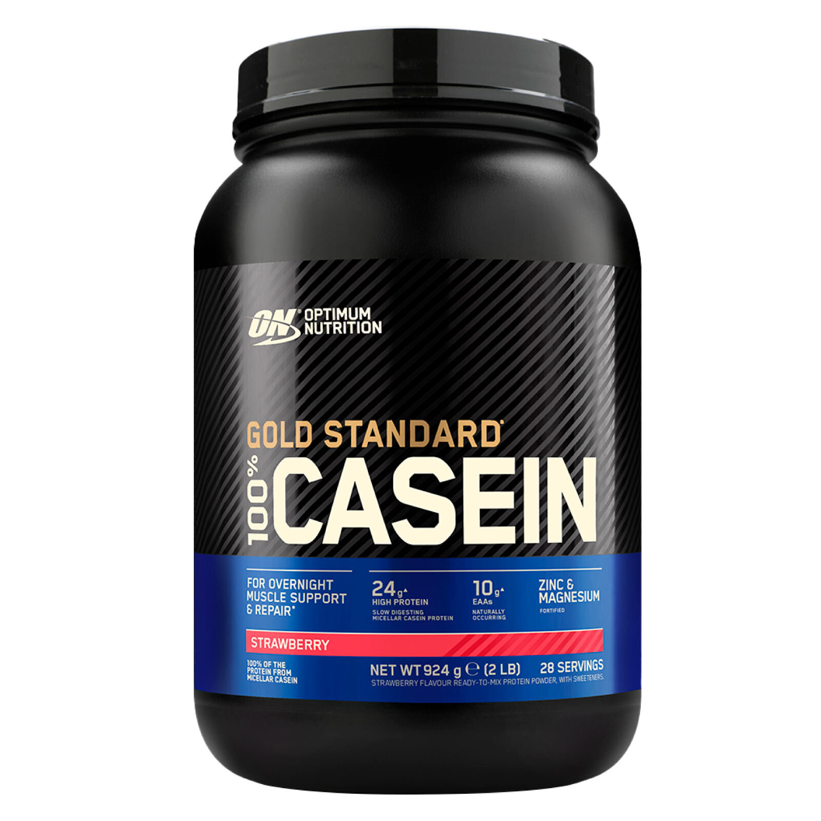 Gold Standard 100% Casein Proteine di Caseina a Lento Rilascio alla Fragola - Barattolo da 924g