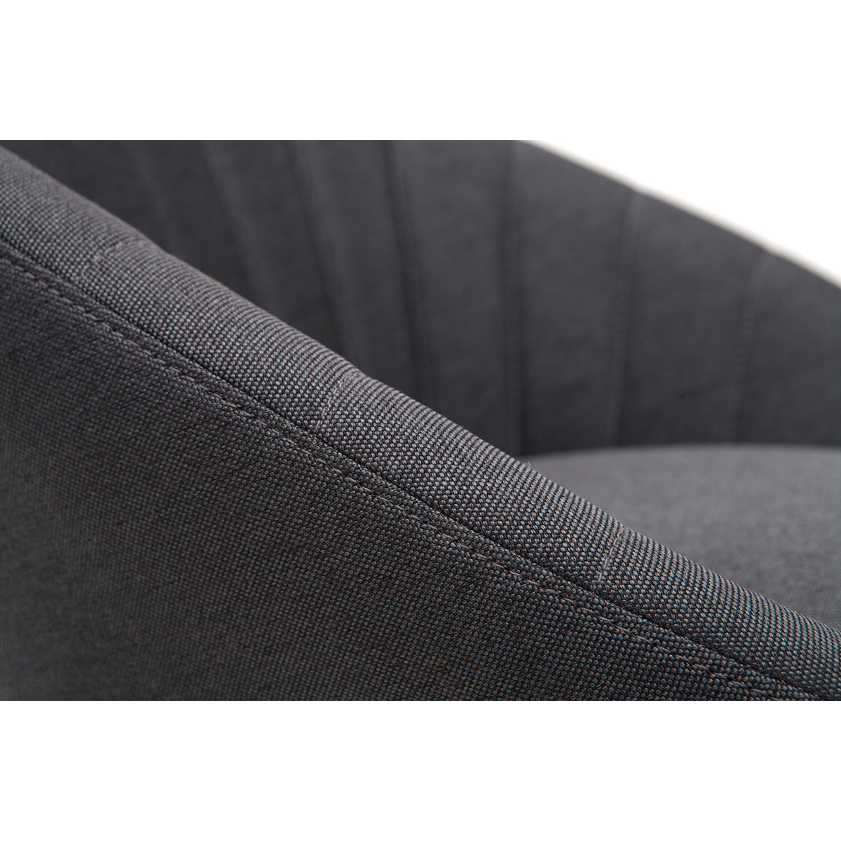 Tabourets de bar design tissu gris foncé 65 cm (lot de 2) SHERU