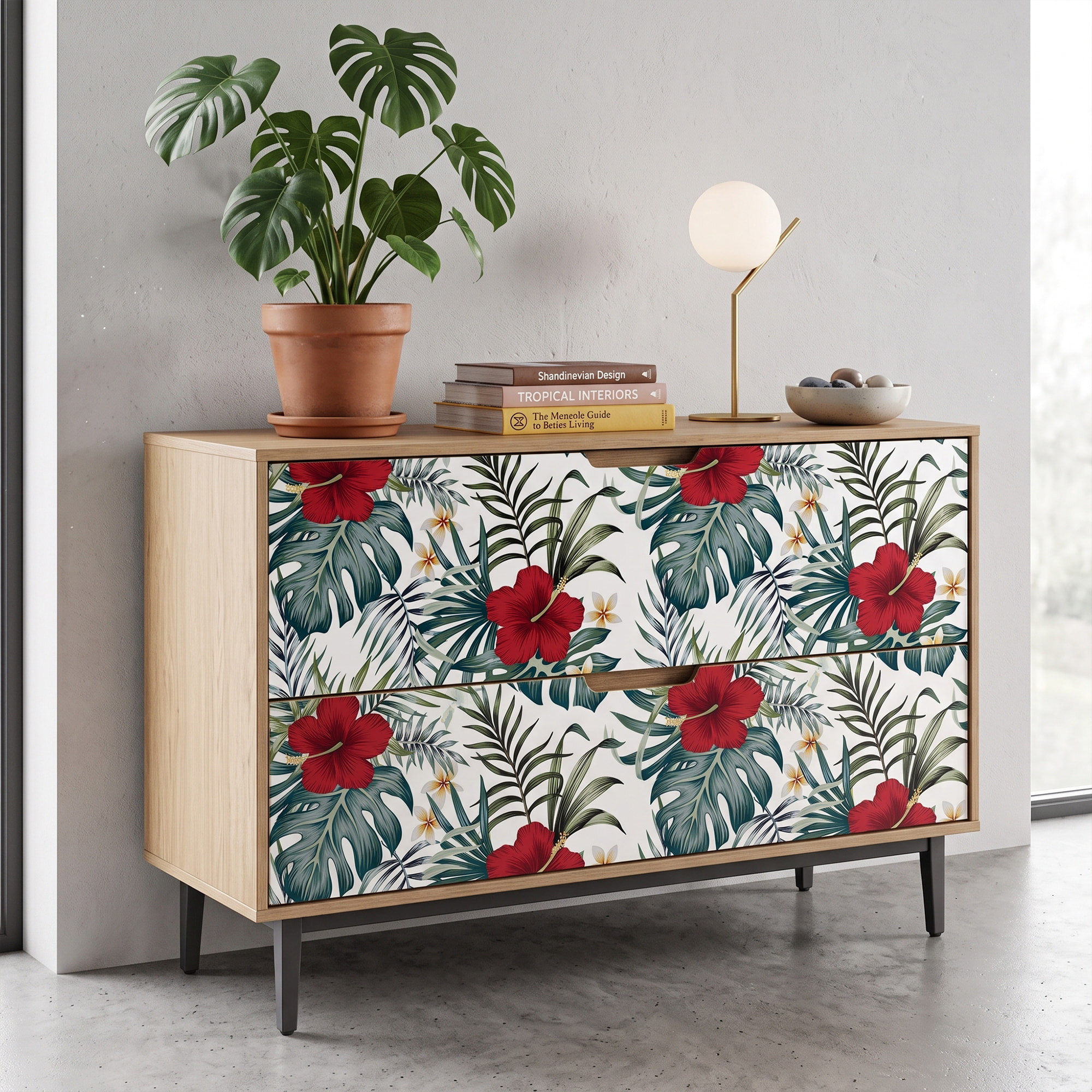 Sticker meuble tropical Machala 40 x 60 cm