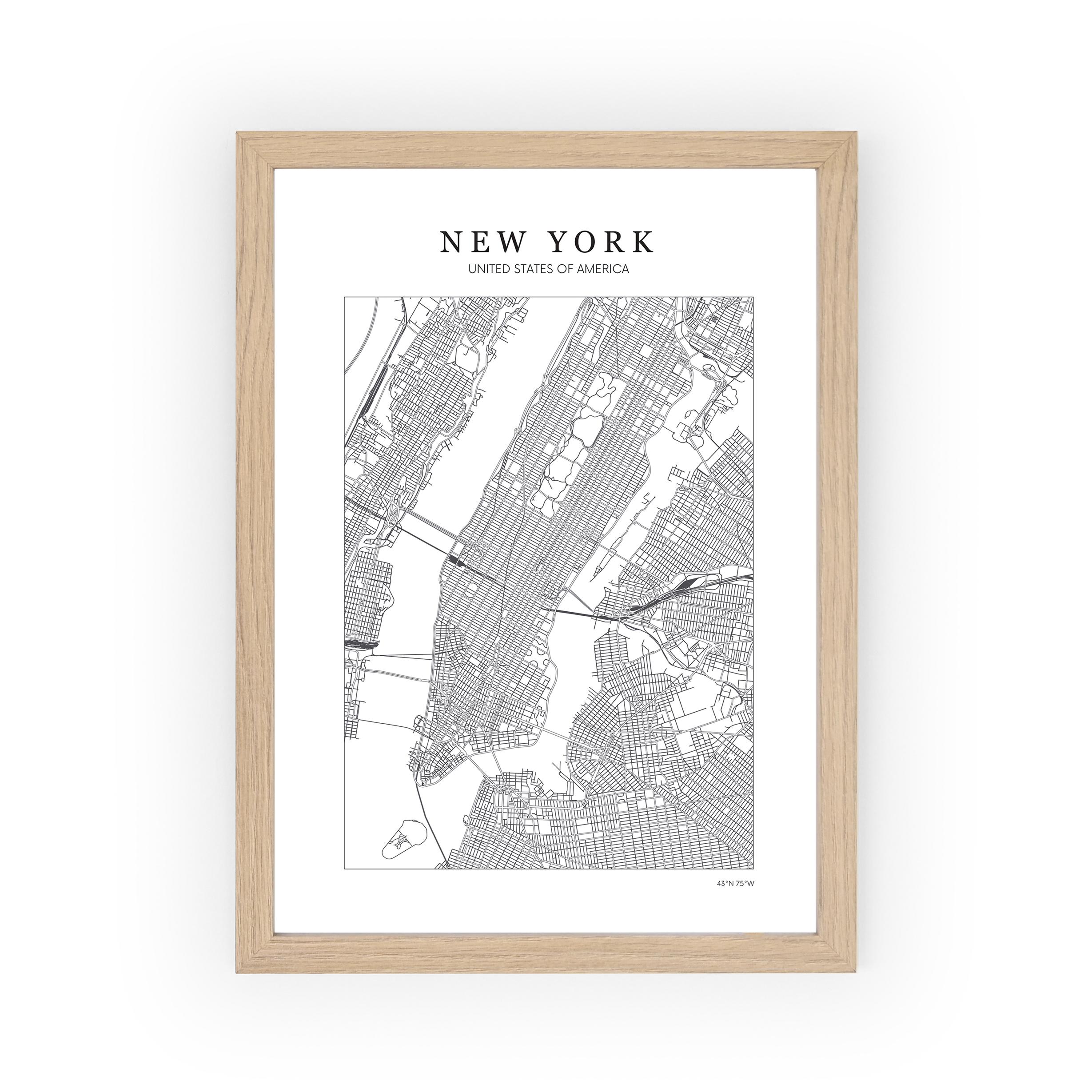 Poster NY Map