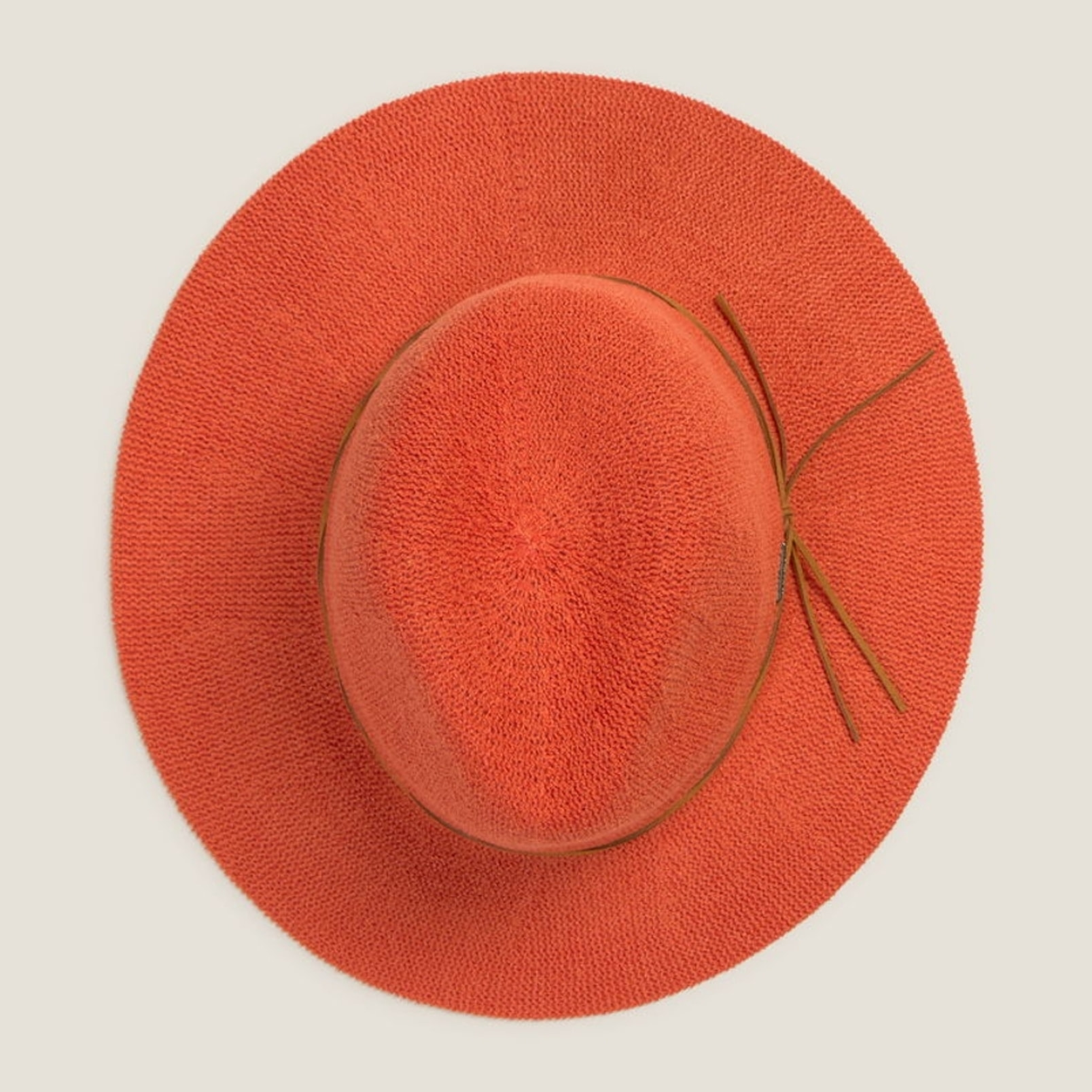 Sombrero de playa Coral color teja coral Poliéster