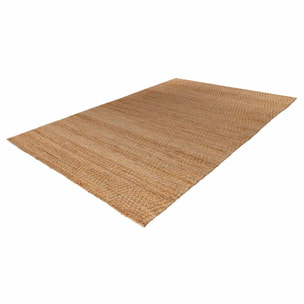 Tapis  en jute tissé main TOSIFA Beige motif uni à chevrons