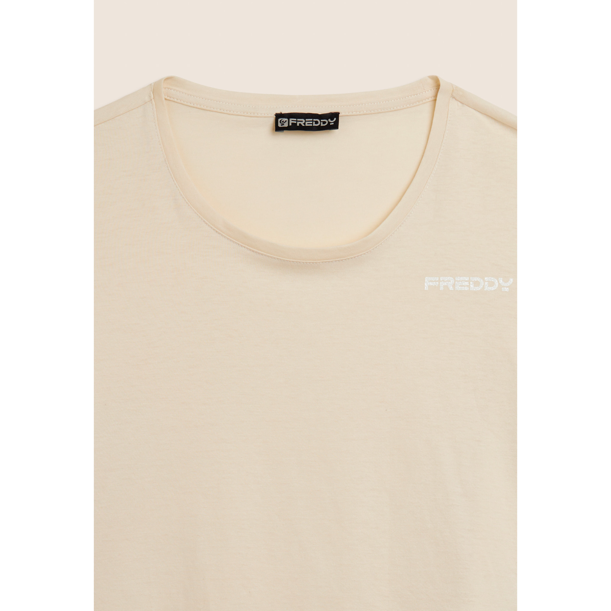 T-shirt Manica Corta Cropped con piccolo Logo FREDDY