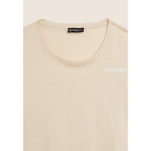 T-shirt Manica Corta Cropped con piccolo Logo FREDDY
