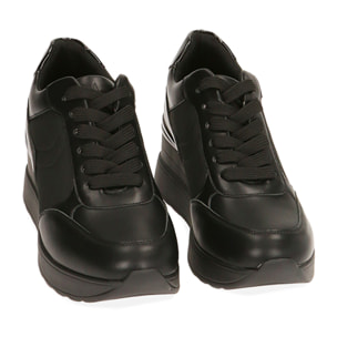 Sneakers nere, zeppa 6 cm