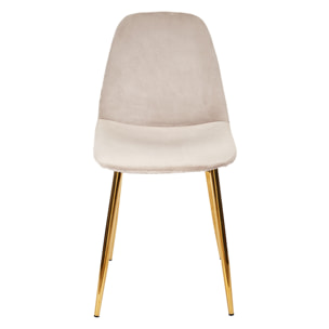 Chaise Pieds Dore - Lot de 4