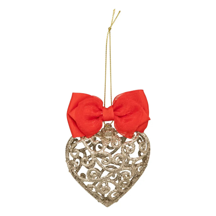 SDN PLAST COEUR NOEUD OR 11CM