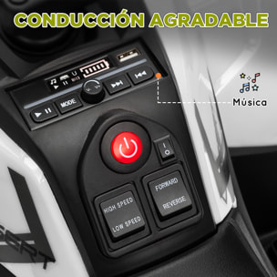 Quad Eléctrico para Niños de +3 Años Coche Eléctrico para Niños con Batería 12V Faros Música MP3 Velocidad 3-6 km/h y Cesta Carga 30 kg Verde