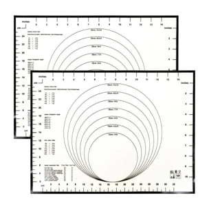 Ensemble de 2 Tapis de cuisson en silicone 40 x 30 cm Zenker Smart Pastry