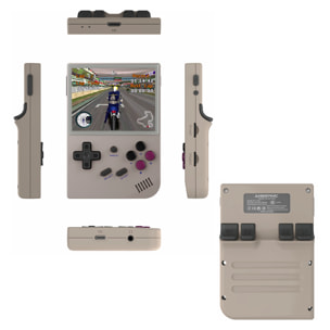 Console emulatore multipiattaforma RG35XX. Schermo IPS da 3,5"; Quad Core 384 MHz, 16 GB. Sistema operativo Linux. +5.000 giochi.