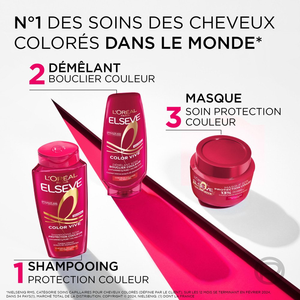 Lot de 6 - L’Oréal Paris Elseve Color Vive Après-Shampooing Bouclier Couleur 300mL