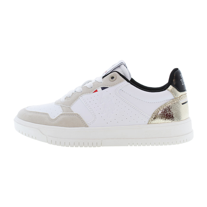 Sneakers U.S. Polo Assn. bianco-oro