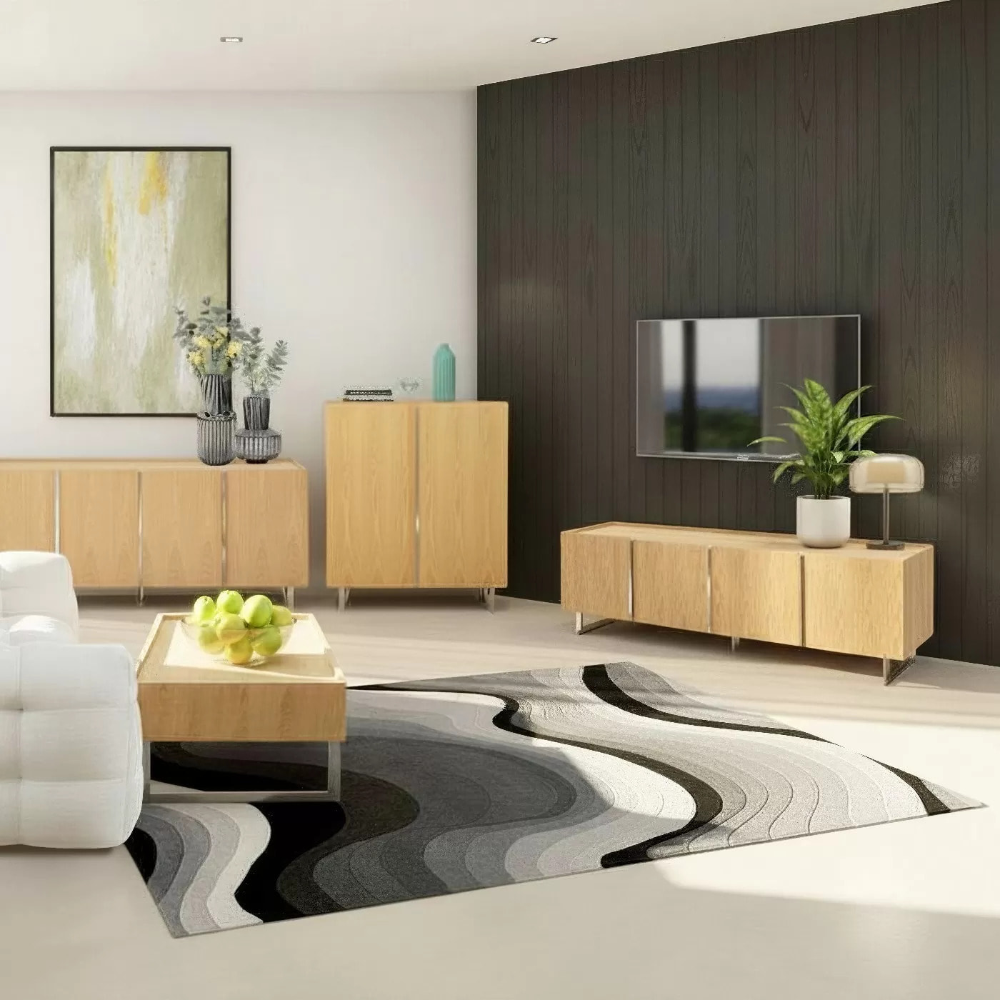 Tapis Aura 240x170cm gris Kare Design