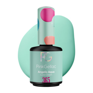 Pink Gellac Angelic Aqua Gellak Nagellak 15ml - Glanzend Blauwe Gel Lak - Gelnagels Producten - Gel Nails