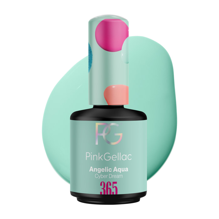 Pink Gellac Angelic Aqua Gellak Nagellak 15ml - Glanzend Blauwe Gel Lak - Gelnagels Producten - Gel Nails