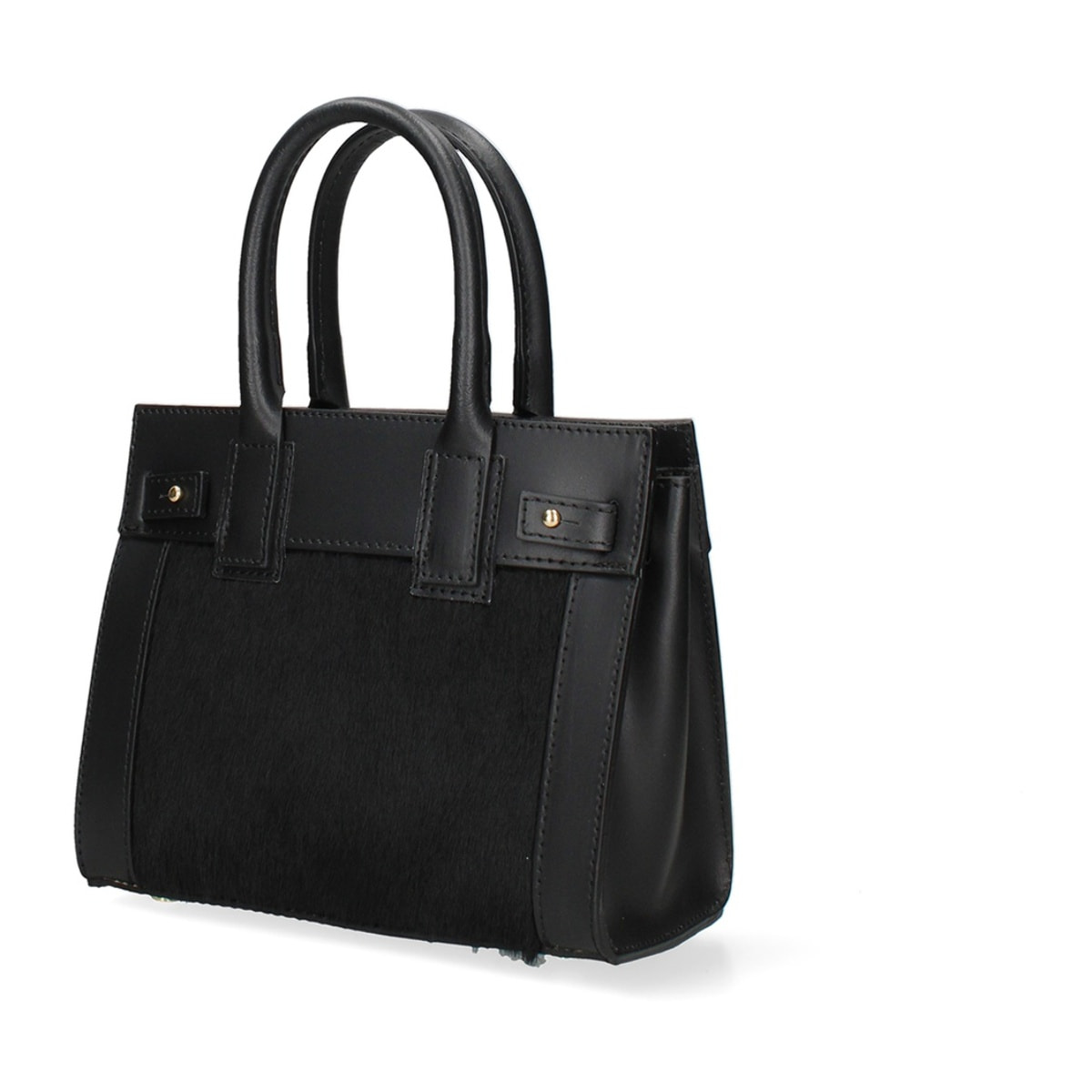 Borsa a mano da donna Made in Italy - Modello Oriana Plus - Vera pelle - 8.5 x 11.5 x 4.0 cm