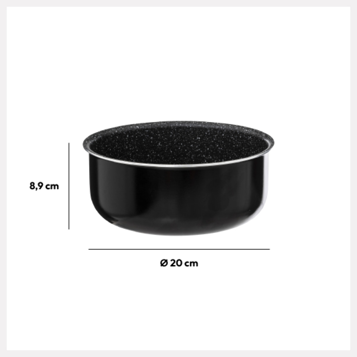 Casserole Aluminium pressé 20 cm Amovible