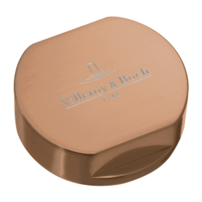 Bouton pour mécanisme 1 cuve, VILLEROY & BOCH en acier inoxydable finition bronze