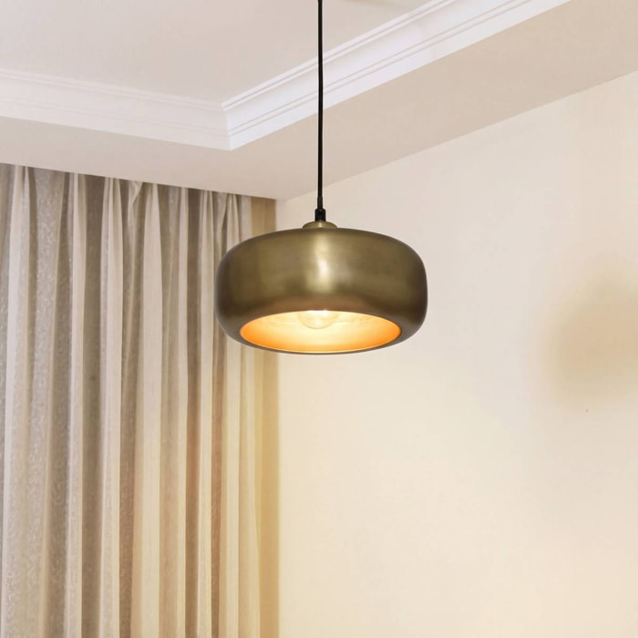 Suspension Gena ronde D.25,5cm doré