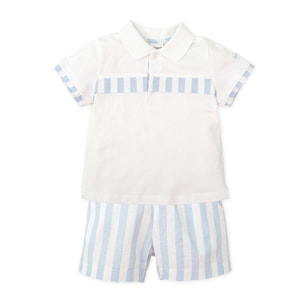 Conjunto 2 pzas. - Blanco celeste