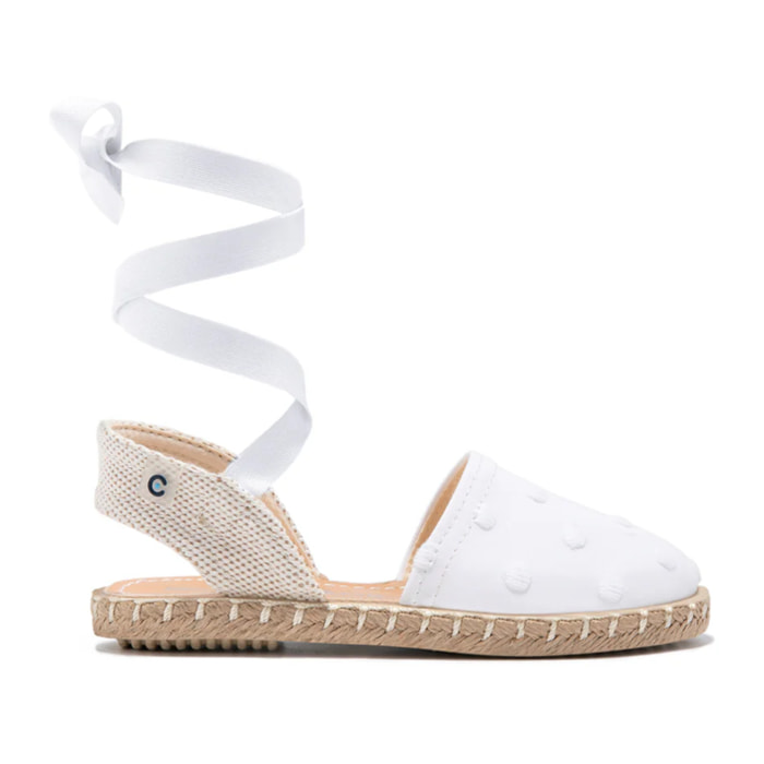 Conguitos - Sandali estivi in juta con zeppa per bambina comodi