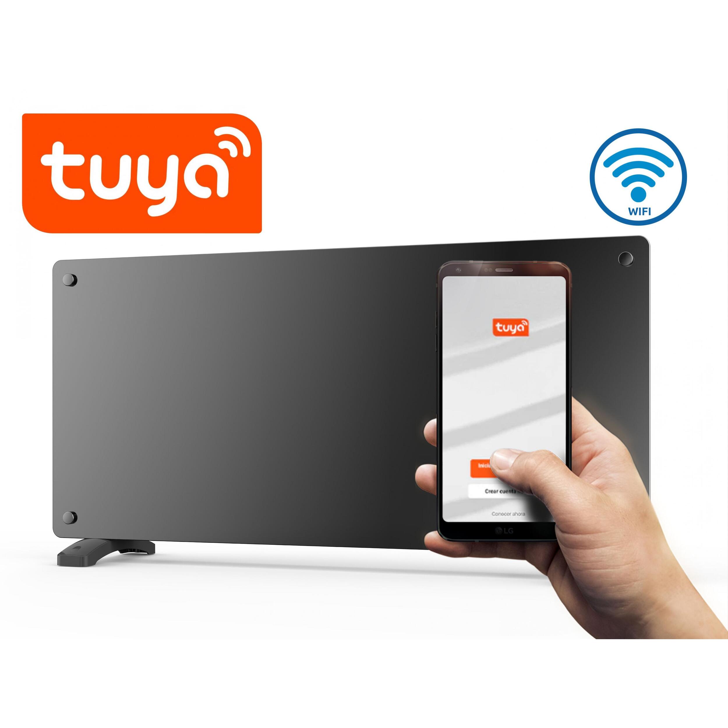 Radiador con panel de cristal y control WiFi por App PANEL GLASS 2000 PURLINE 2000 W - 2000