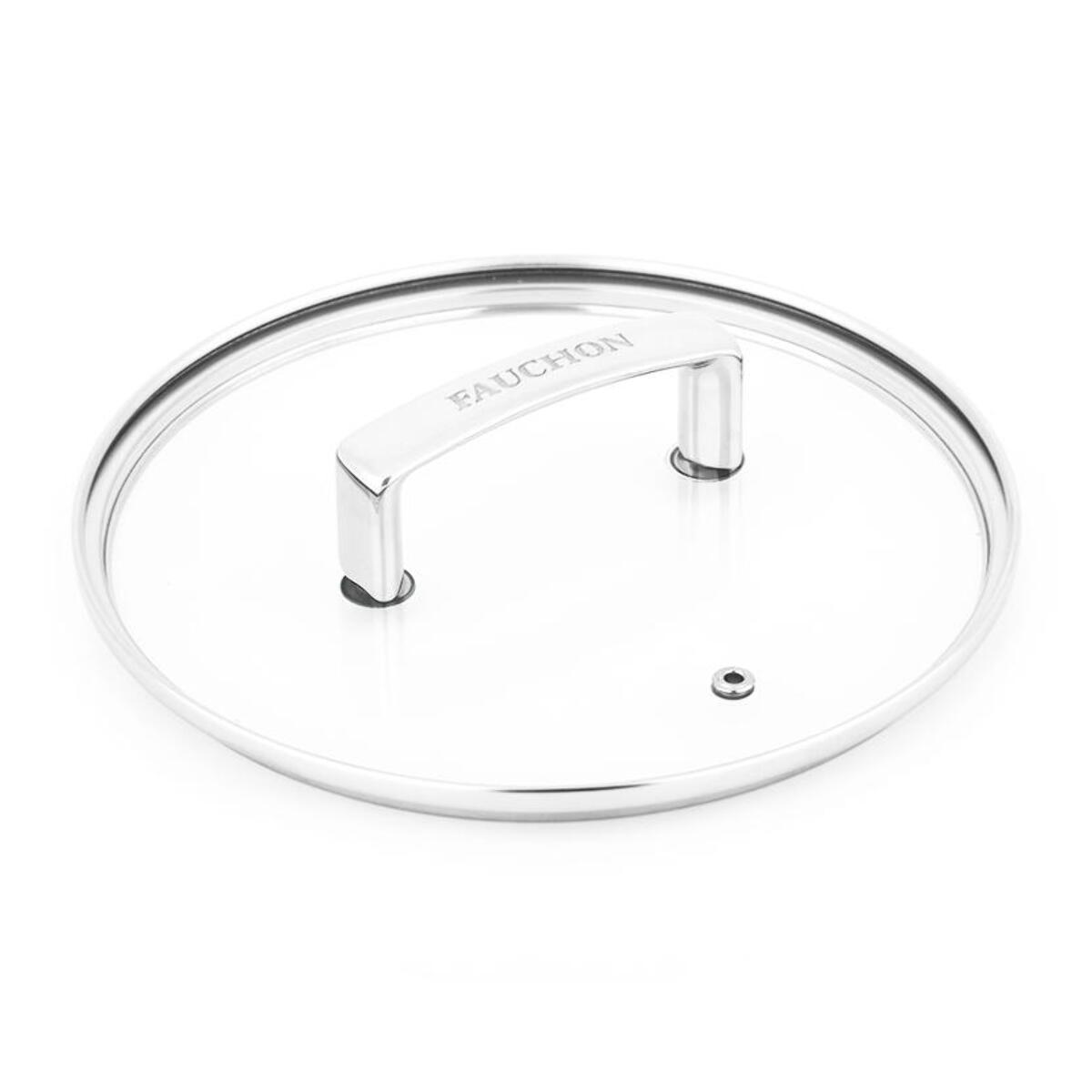 Couvercle 20 cm en verre et en aluminium SIGNATURE