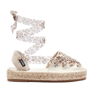 Alpargatas Niña Básicos Lazo Leopardo