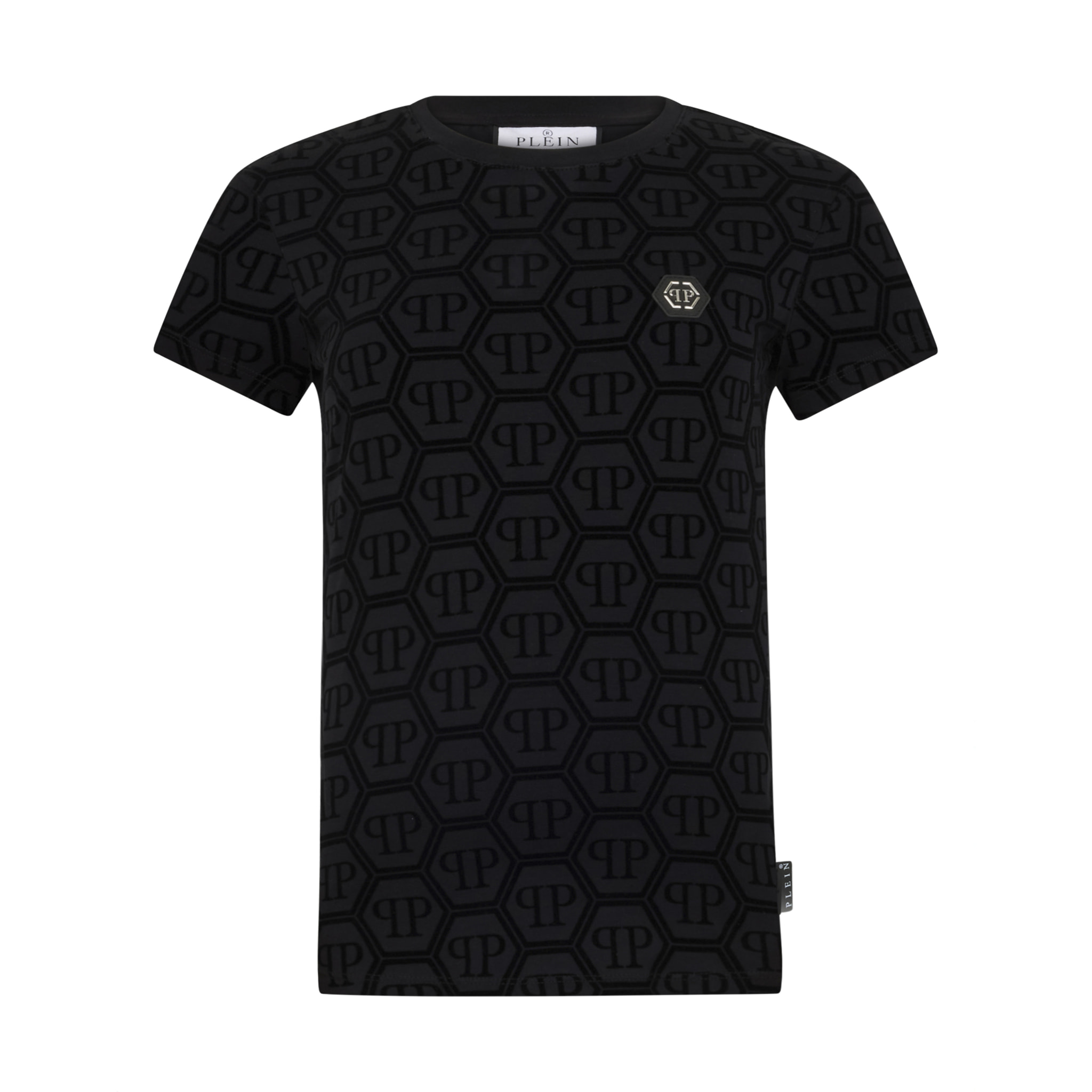 PHILIPP PLEIN Sexy Pure Fit T-Shirt Jacquard Monogram Monogram