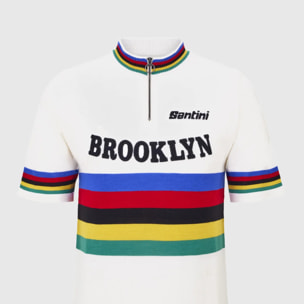 Santini X Brooklyn World Champion Wool Jersey - Bianco