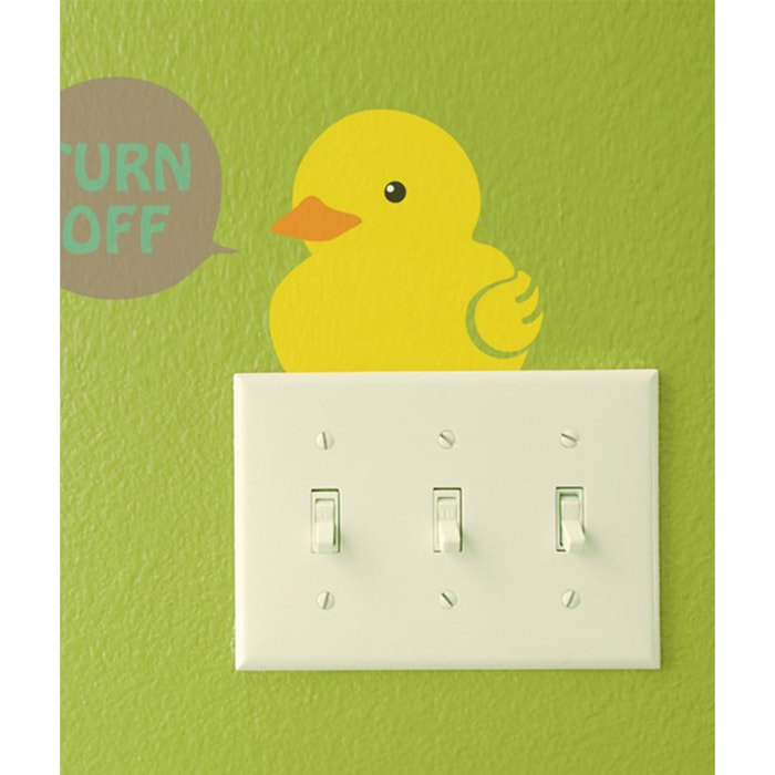 Stickers Muraux décoration adhésifs Prises Poussins