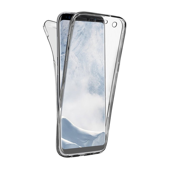 Coque Galaxy S8 Samsung transparente intégrale AVANT ARRIERE 360° Protection complete en silicone